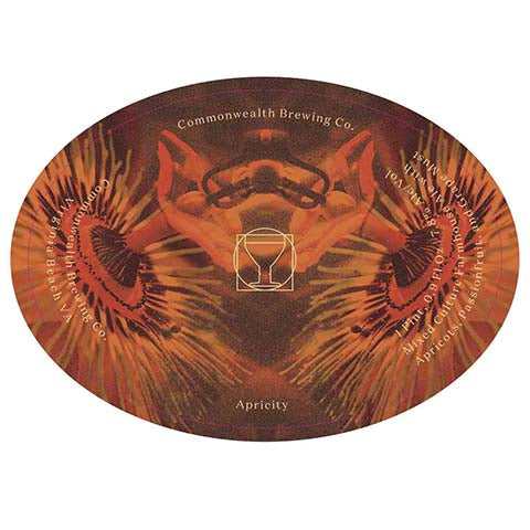 Commonwealth Apricity Ale by Commonwealth Brewing Co., beer label