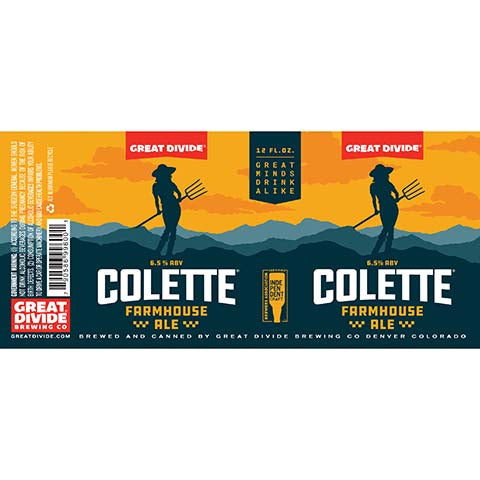 Colette Farmhouse Ale by Great Divide Brewing Co, beer label