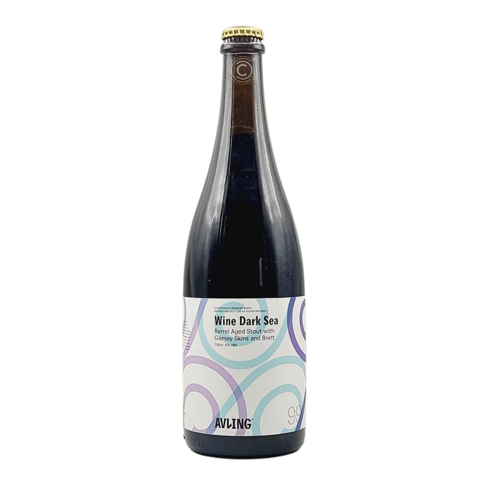 Wine Dark Sea Stout by Avling Brewery, beer label