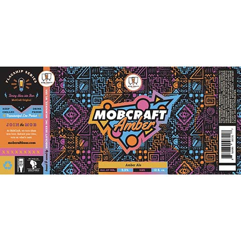 Mobcraft Amber Ale by MobCraft Beer, beer label