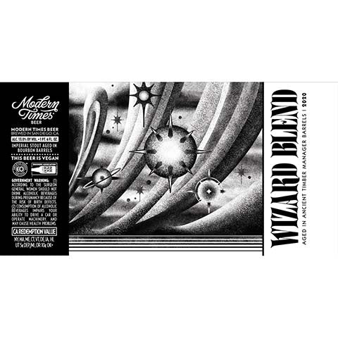 Modern Times Wizard Blend Imperial Stout by Modern Times Beer, beer label