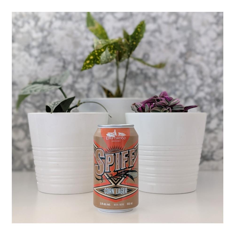 Brewery Spiff Corn Lager by Driftwood Brewery, beer label
