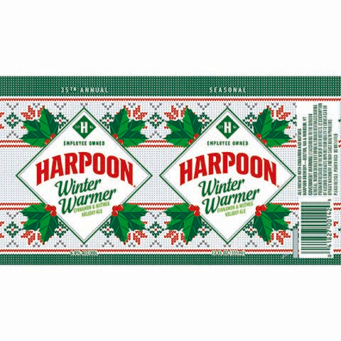 Harpoon Winter Warmer Holiday Ale by Harpoon Brewery, beer label