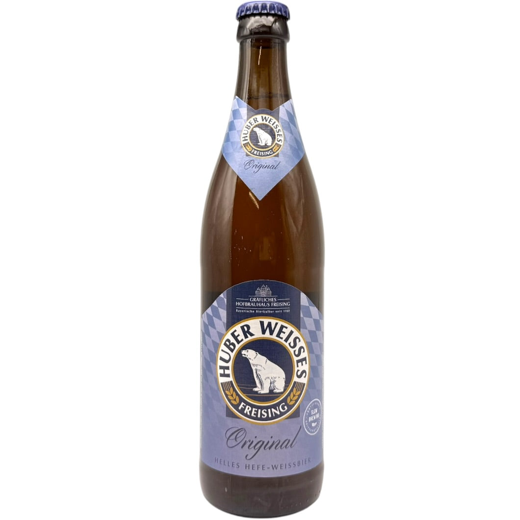 Hofbrauhaus Freising Huber Weisses Original by Hofbrauhaus Freising, beer label