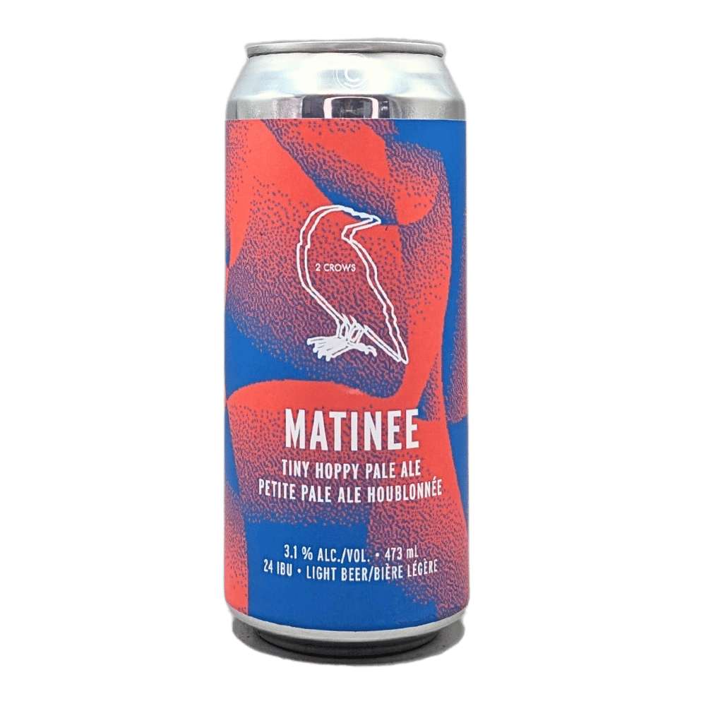 Matinee Pale Ale by 2 Crows Brewing Co., beer label