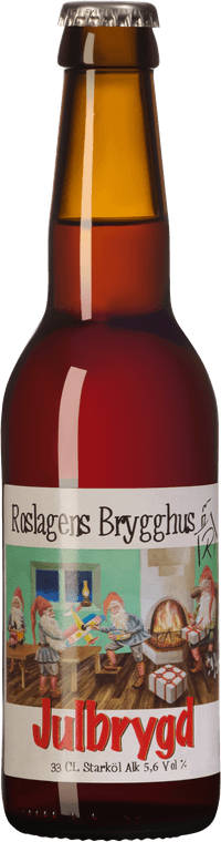 Julbrygd by Roslagens Brygghus, beer label