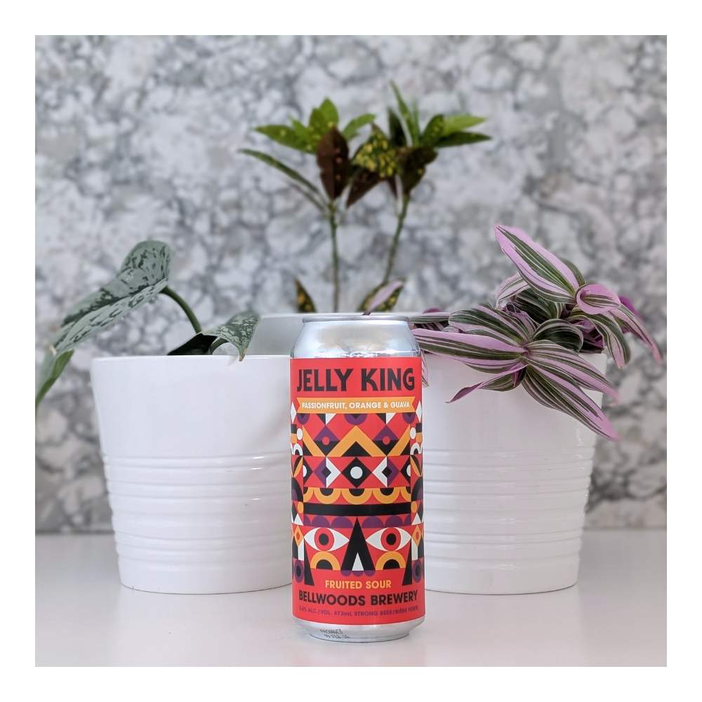 Jelly King Passionfruit, Orange, Guava Sour by Bellwoods Brewery, beer label