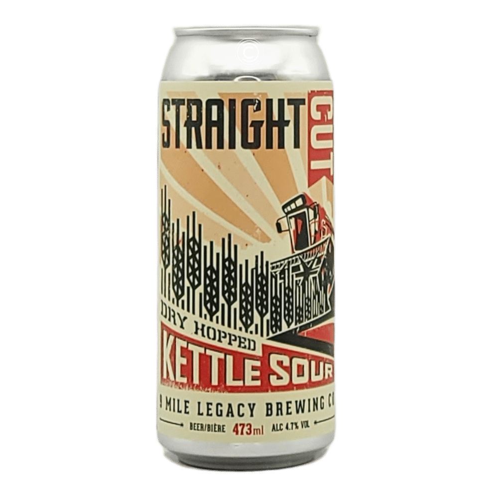 Straight Cut Dry-Hopped Kettle Sour by 9 Mile Legacy Brewing, beer label