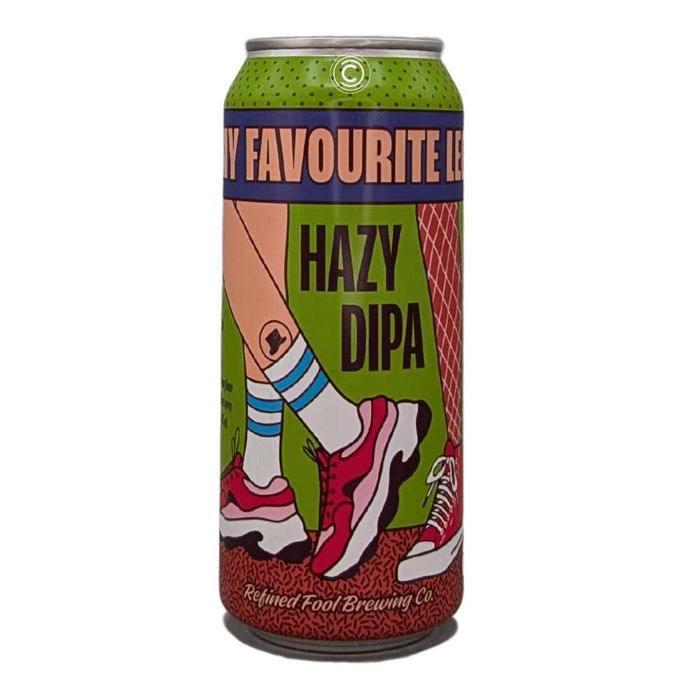 My Favourite Leg Hazy Double IPA by Refined Fool Brewing Company, beer label