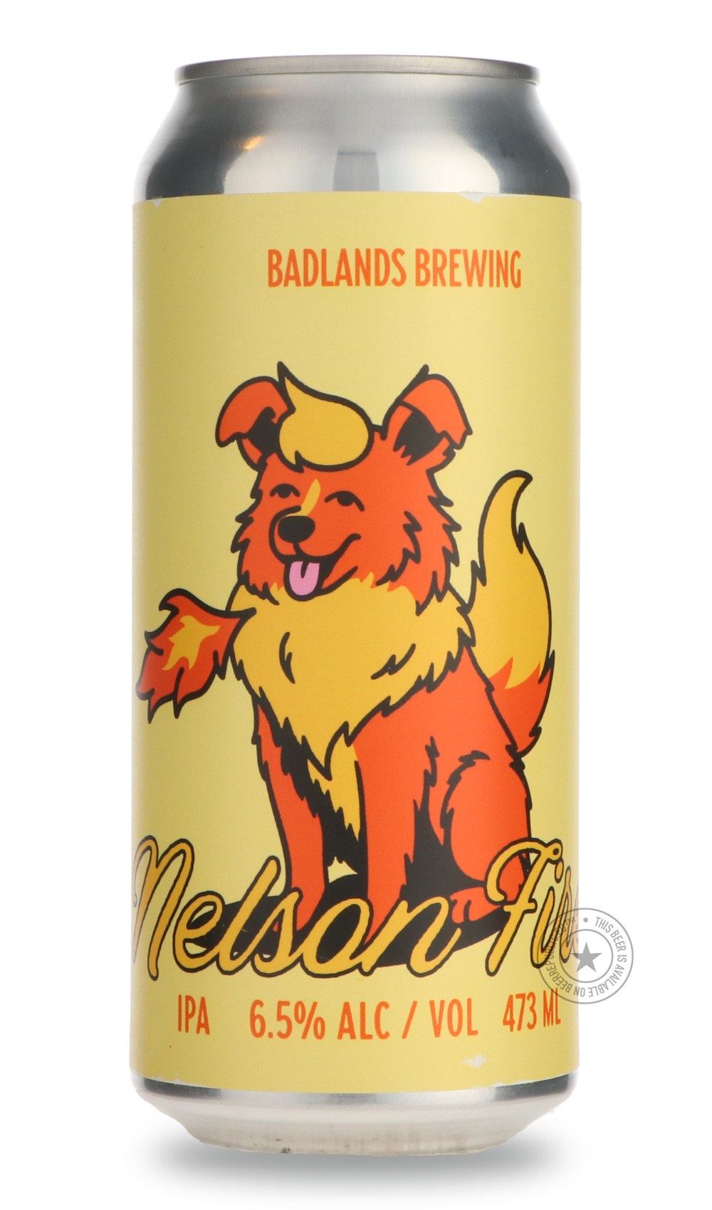 Nelson Fire by Badlands Brewery, beer label