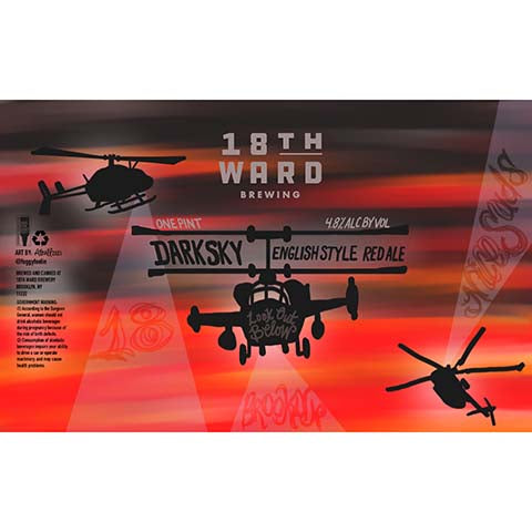 18th Ward Dark Sky English Style Red Ale by 18th Ward Brewing, beer label
