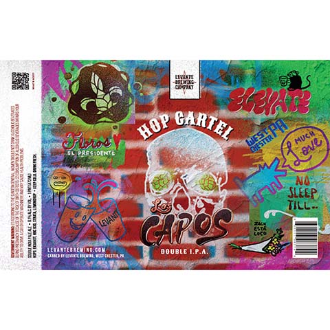 Levante Hop Cartel Los Capos DIPA by Levante Brewing Company, beer label