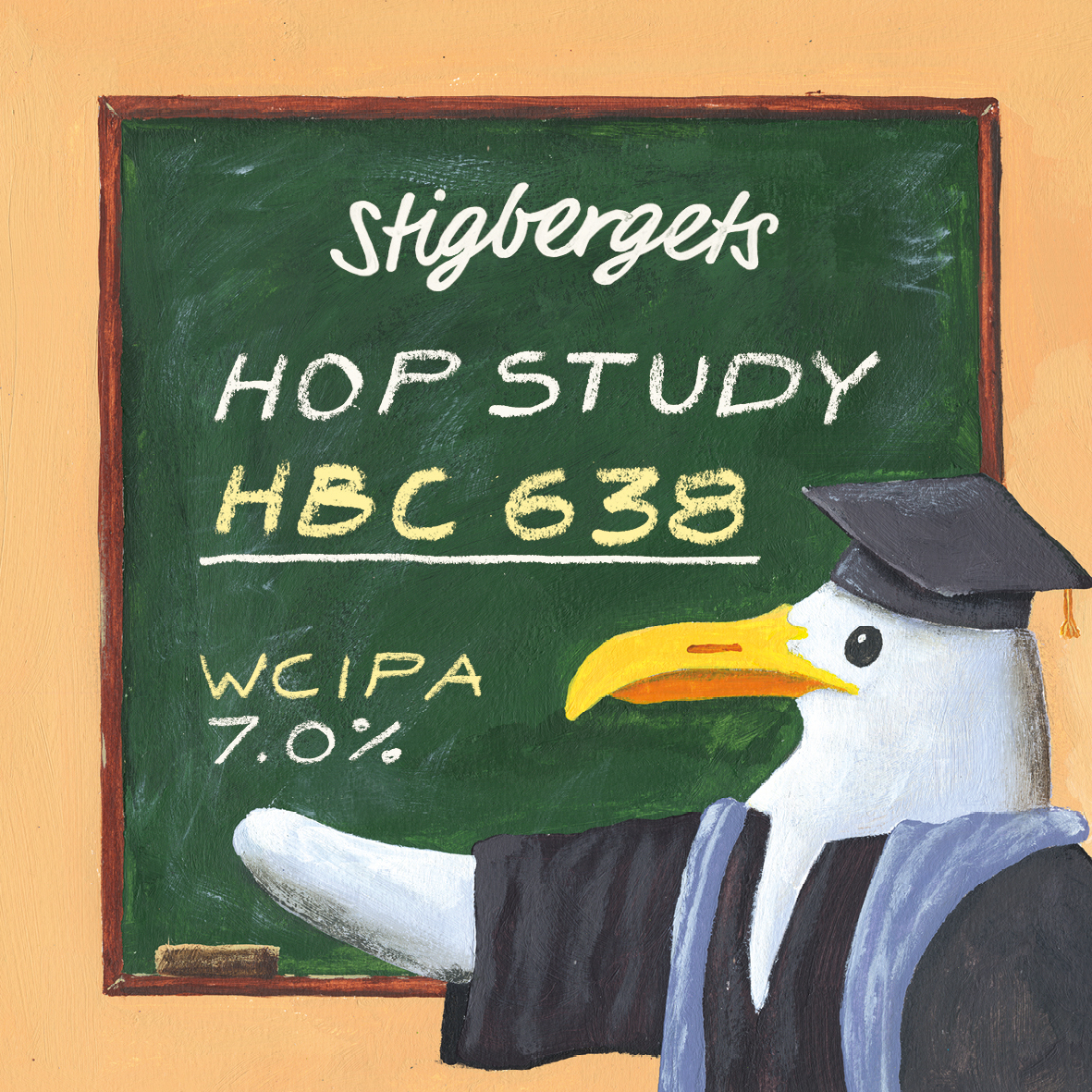 HOP STUDY – HBC 638 by Stigbergets Bryggeri, beer label