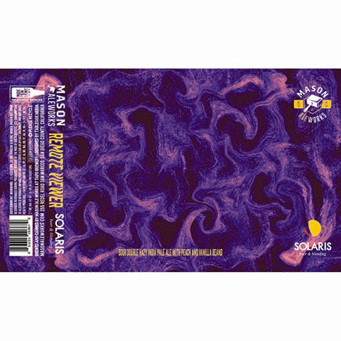 Mason Ale Works Remote Viewer Sour Double Hazy IPA by Mason Aleworks, beer label