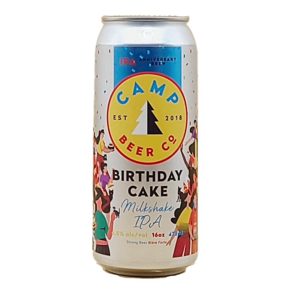 Birthday Cake Milkshake IPA by Camp Beer Co., beer label