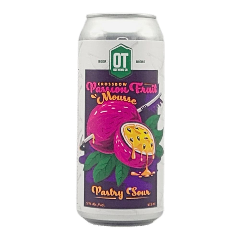 O.T. Brewing Company Crossbow Passion Fruit Mouse Pastry Sour by O.T Brewing Company, beer label
