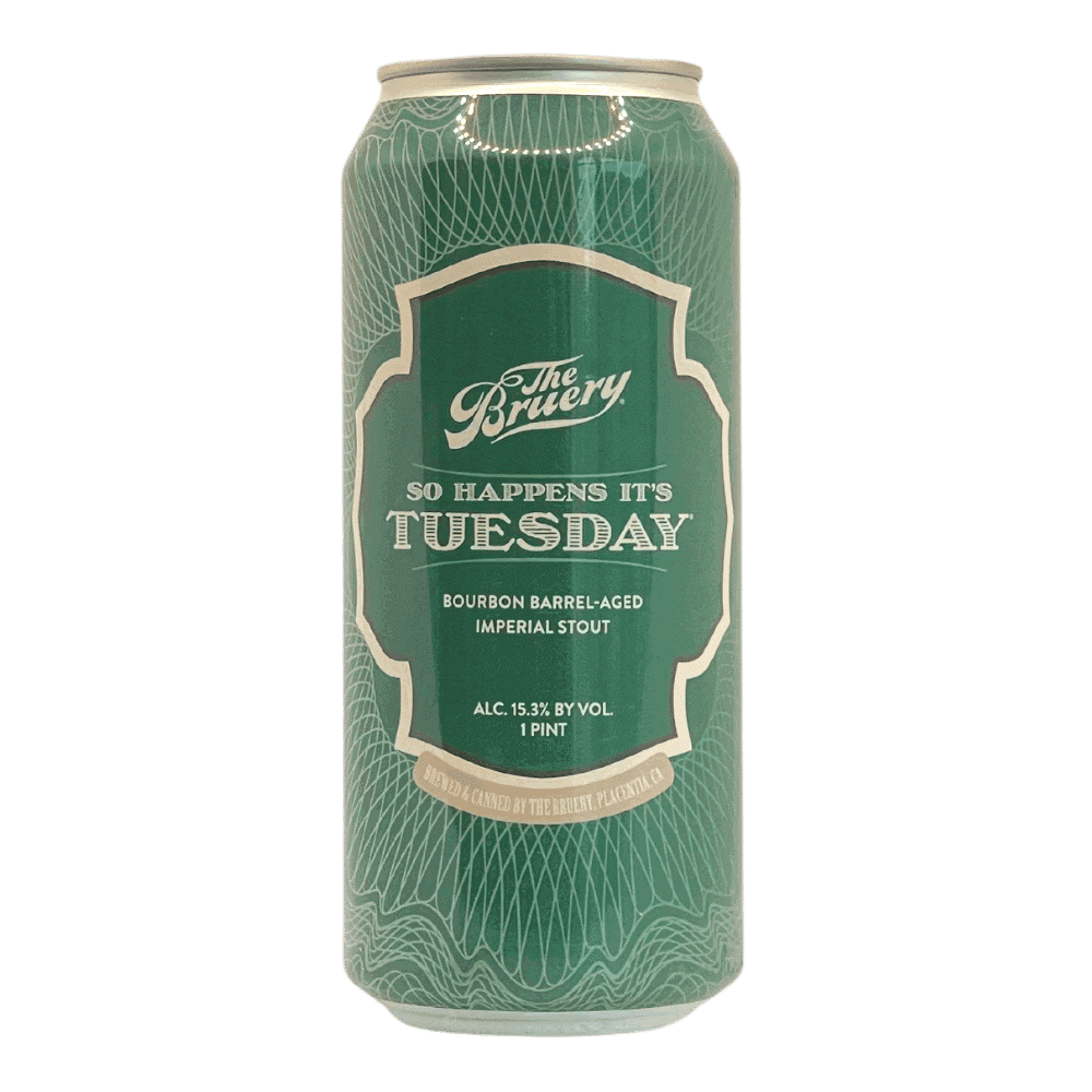 So Happens It's Tuesday Bourbon Barrel-Aged Imperial Stout by The Bruery, beer label