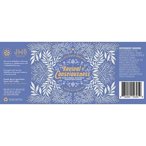 Belleflower Revival of Consciousness Baltic Porter by Belleflower Brewing, beer label