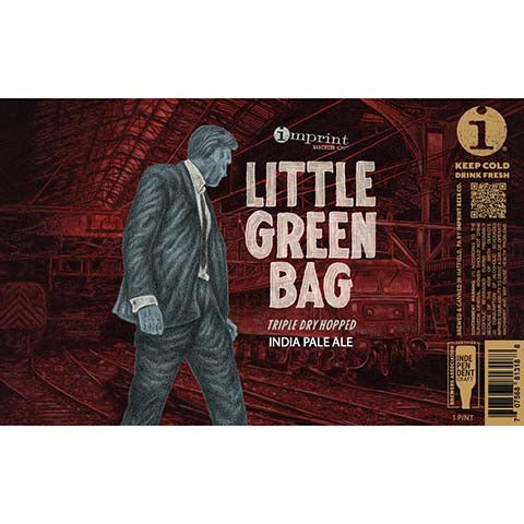 Imprint Beer Little Green Bag TDH IPA by Imprint Beer Company, beer label