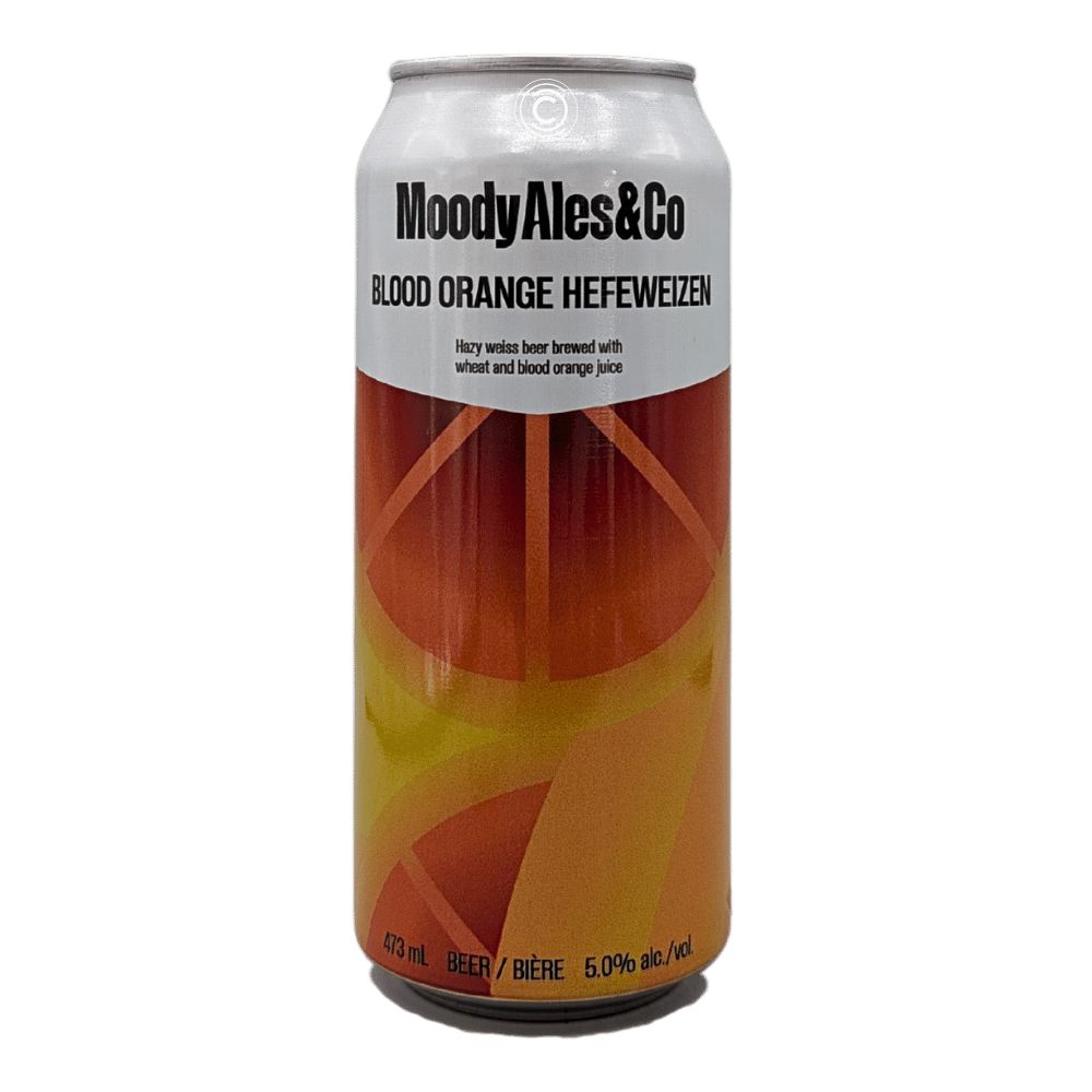 Co. Blood Orange Hefeweizen by Moody Ales Brewery, beer label