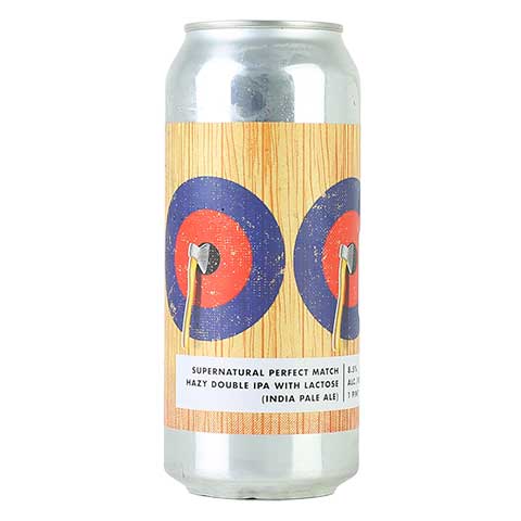 Bottle Logic/Electric Supernatural Perfect Match Hazy DIPA by Bottle Logic Brewing, beer label