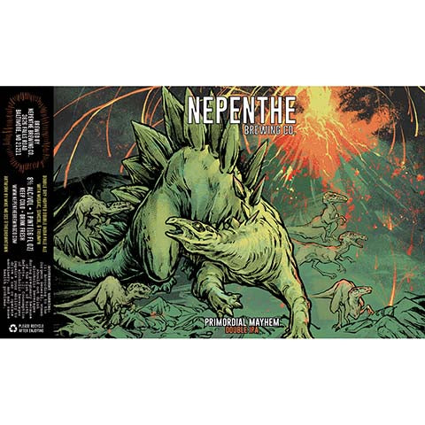 Nepenthe Primordial Mayhem DIPA by Nepenthe Brewing Co., beer label