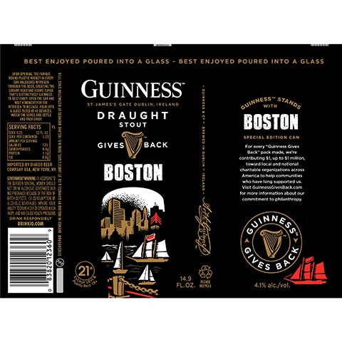 Guinness Draught Boston by Guinness, beer label