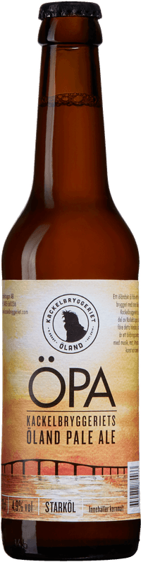 Öland Pale Ale ÖPA by Kackelbryggeriet, beer label