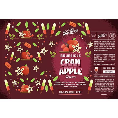 Bruery Bruesicle Cranapple Barrel-Aged Sour Ale by The Bruery, beer label
