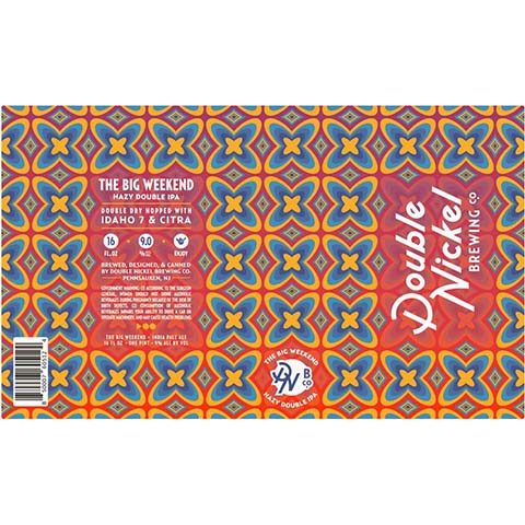 Double Nickel The Big Weekend Hazy DIPA by Double Nickel Brewing Company, beer label