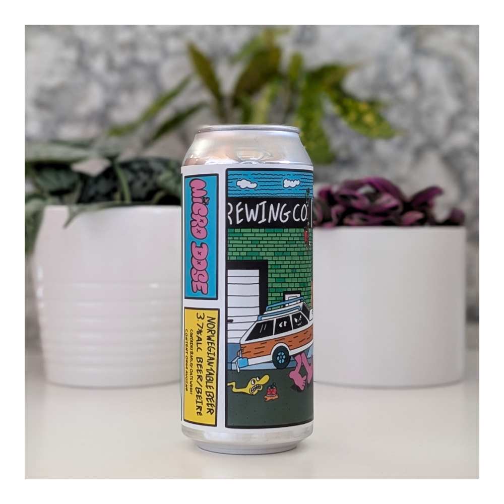 Micro Dose Norwegian Table Beer by Longroof Brewing, beer label