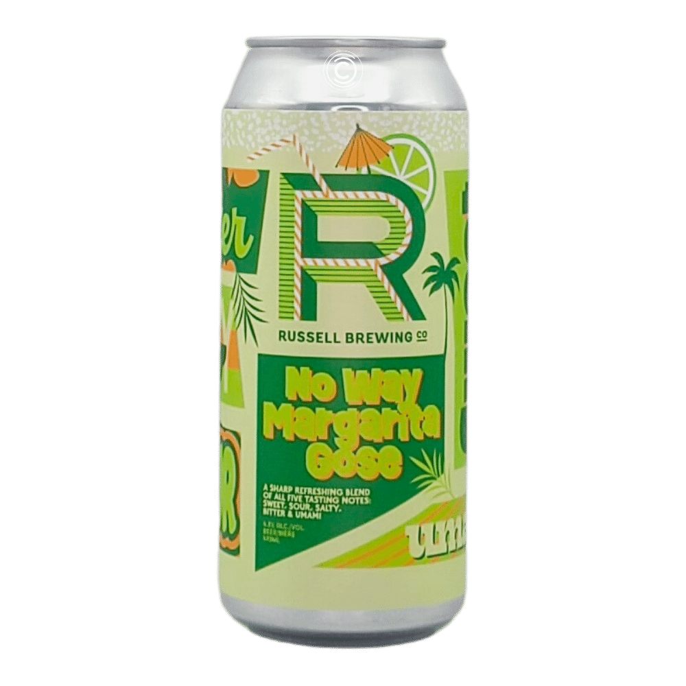 No Way Margarita Gose by Russell Brewing, beer label