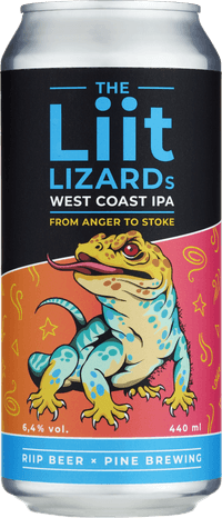 The Liit Lizard´s by Pine Brewing Company, beer label