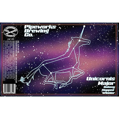 Pipeworks Unicornis Major Witbier by Pipeworks Brewing Co, beer label