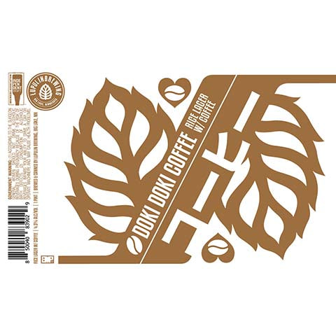 Lupulin Doki Doki Coffee Rice Lager by Lupulin Brewing, beer label