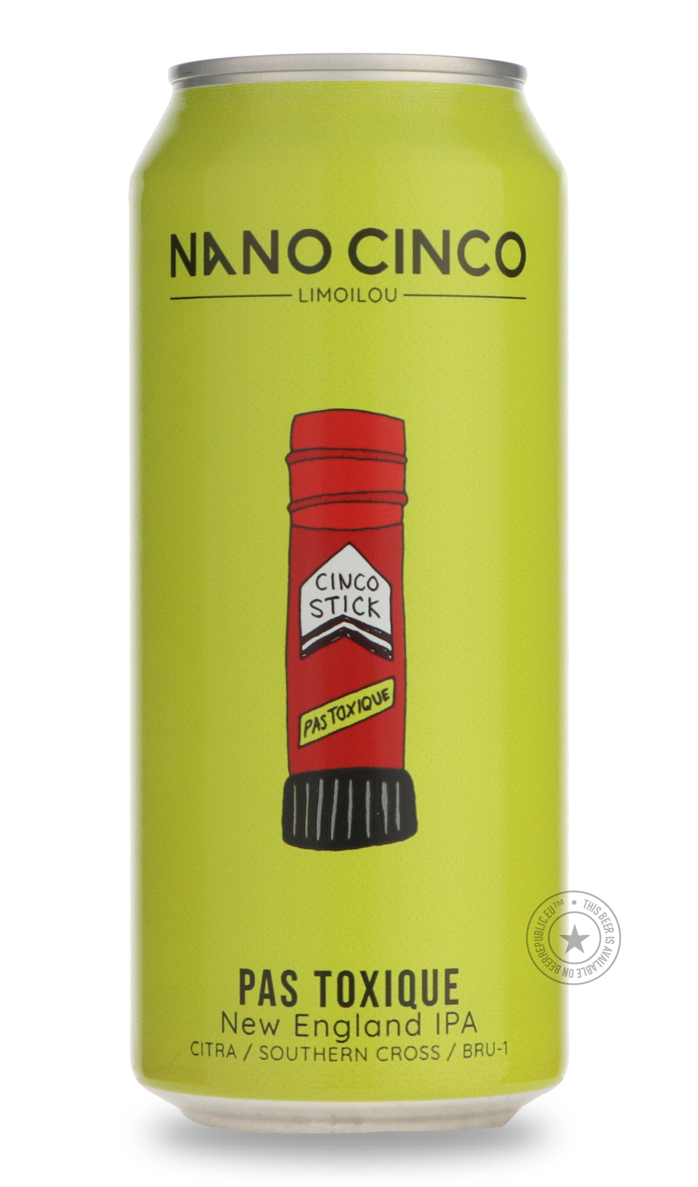 Pas Toxique by Nano Cinco, beer label