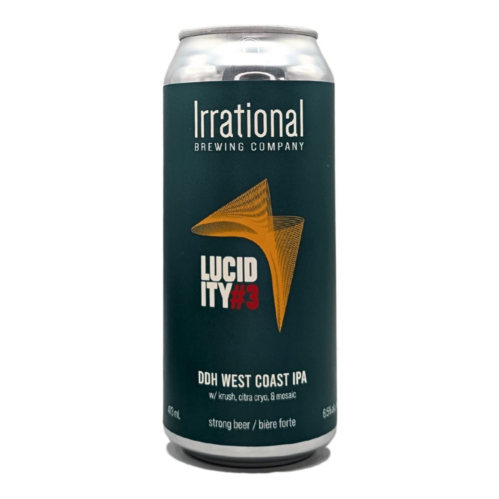 Lucidity #3 DDH West Coast IPA by Irrational Brewing Company, beer label