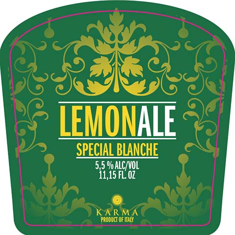 Karma Lemonale by Karma Brewery, beer label