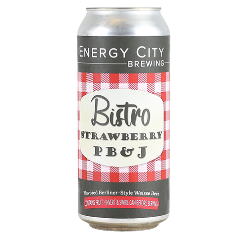Energy City Bistro Cabana Strawberry PB&J Sour by Energy City Brewing, beer label