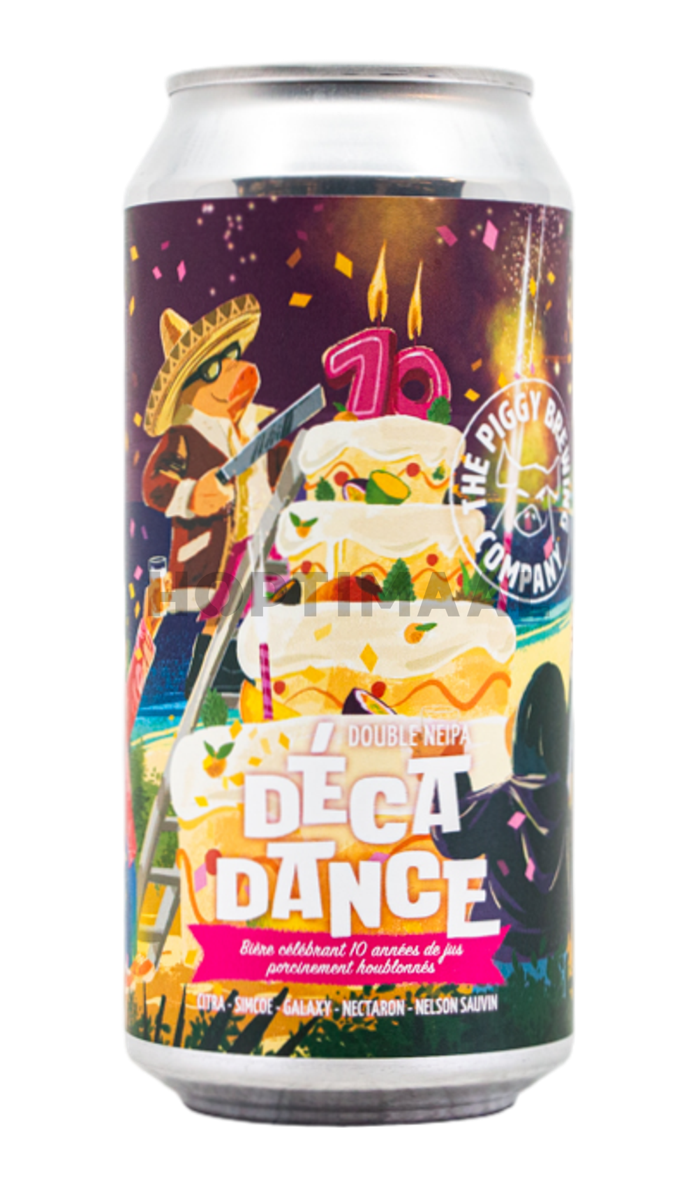 The Piggy DécaDance by The Piggy Brewing Company, beer label