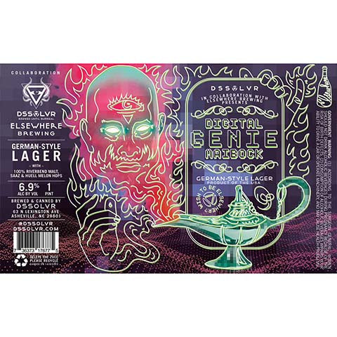 DSSOLVR Digital Genie Maibock German Lager by DSSOLVR, beer label