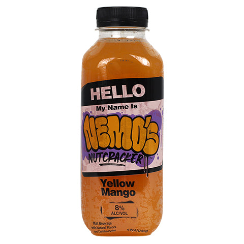 Nemo Nutcracker Yellow Mango Malt Beverage by Nemo Nutcracker, beer label