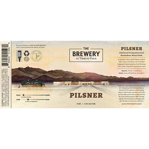 Tirrito Farm Pilsner by Tirrito Farm Brewery, beer label