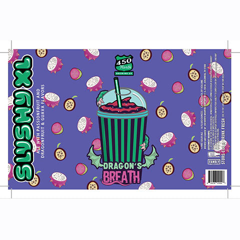 450 North Dragon's Breath Slushy XL Sour Ale by 450 North Brewing Company, beer label