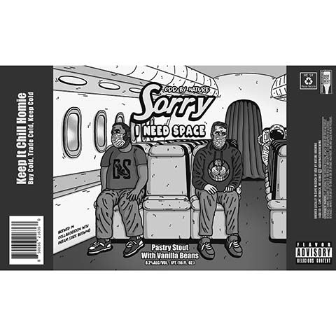 Odd By Nature Sorry I Need Space Pastry Stout by Odd By Nature Brewing, beer label