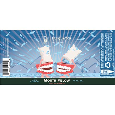 Sasquatch Mouth Pillow Hazy IPA by Sasquatch Brewery, beer label