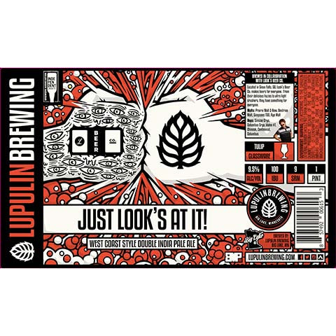 Lupulin Just Look's At It! DIPA by Lupulin Brewing, beer label