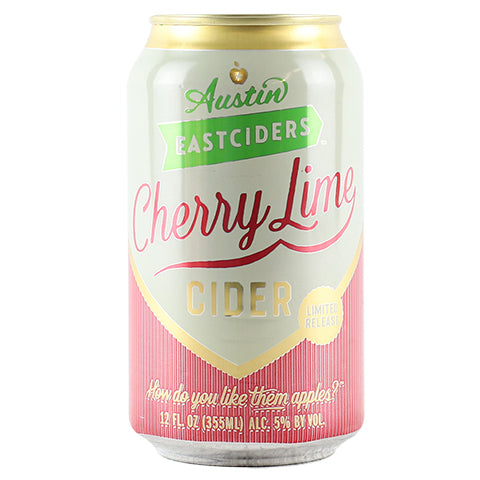 Austin Eastciders Cherry Lime Cider by Austin Eastciders, beer label
