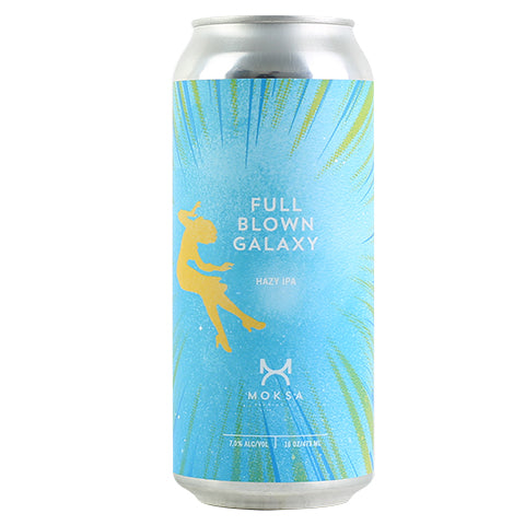 Moksa Full Blown Galaxy Hazy DIPA by Moksa Brewing Co, beer label
