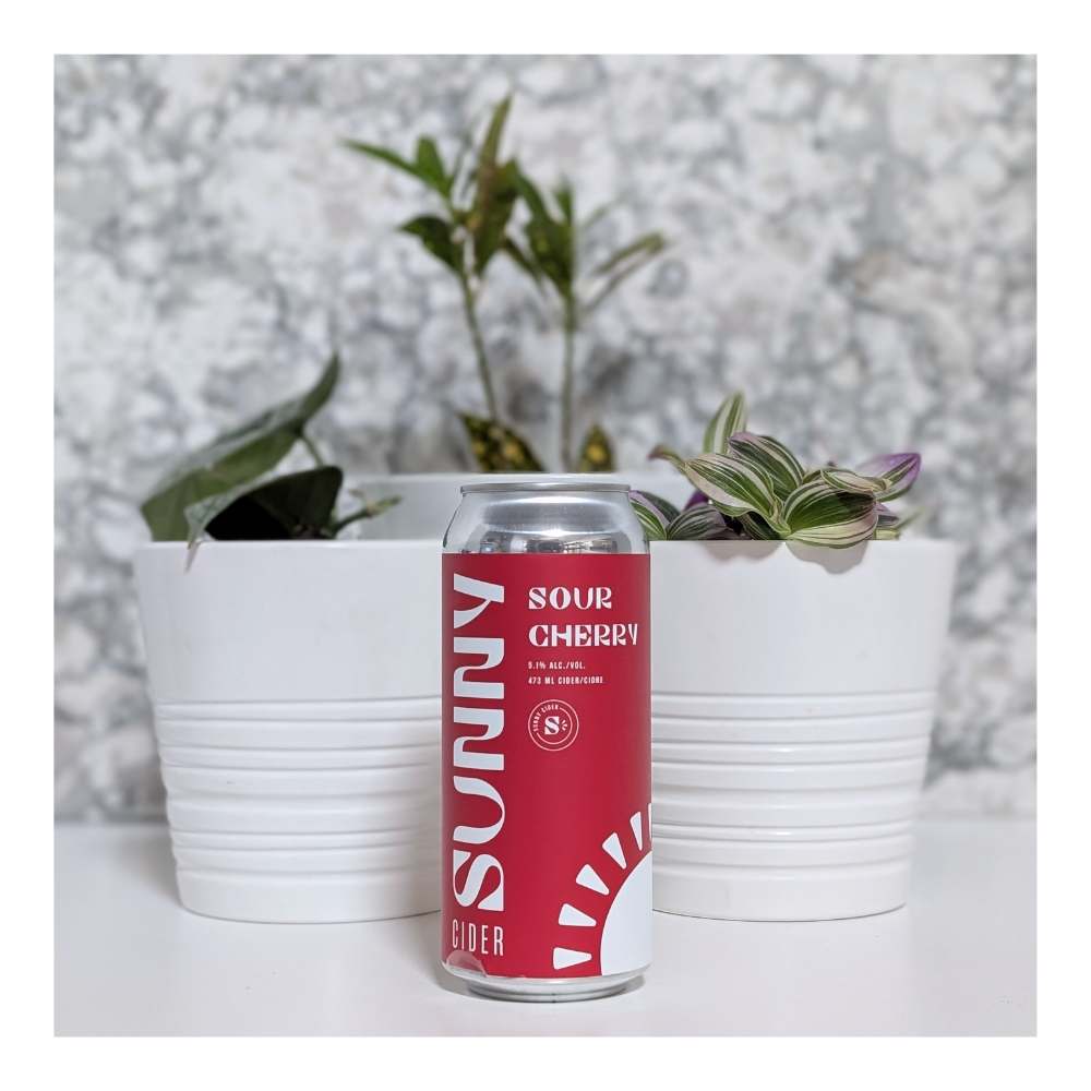 Sour Cherry Cider by SunnyCider, beer label